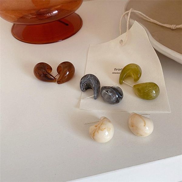 korean vintage water drop acetate resin stud earrings for women simple versatile niche temperament girl ear jewelry gifts, Golden;silver
korean vintage water drop acetate resin stud earrings for women simple versatile niche temperament girl ear jewelry gifts, Golden;silver