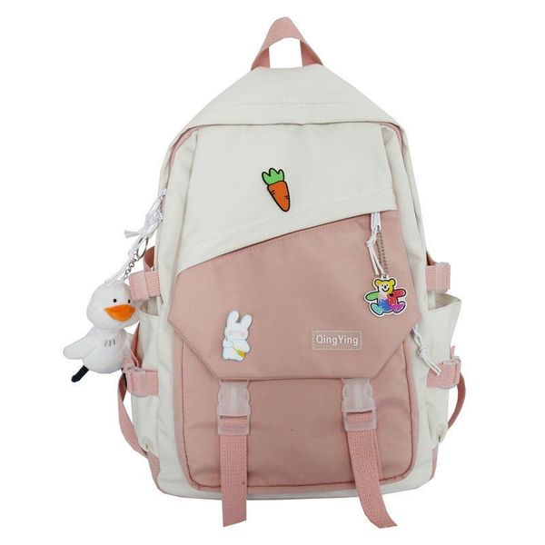 school bags sweet panelled for teenage girls cute backpack women student schoolbag nylon bookbag 2021
school bags sweet panelled for teenage girls cute backpack women student schoolbag nylon bookbag 2021