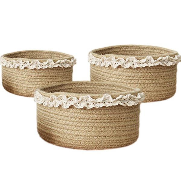 storage baskets 3pcs woven handmade organizer bins garden flower pot laundry basket container toy holder for camping
storage baskets 3pcs woven handmade organizer bins garden flower pot laundry basket container toy holder for camping