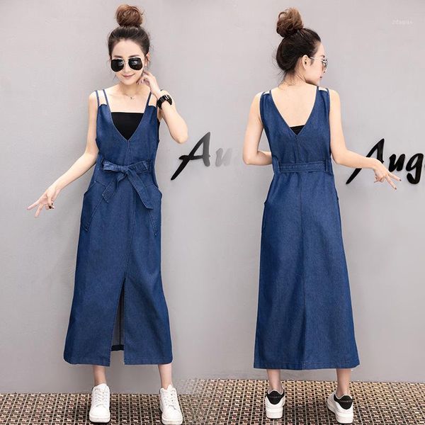 casual dresses summer autumn long dress 2021 bow sashes denim women sundress jeans with pockets overalls cotton, Black;gray
casual dresses summer autumn long dress 2021 bow sashes denim women sundress jeans with pockets overalls cotton, Black;gray
