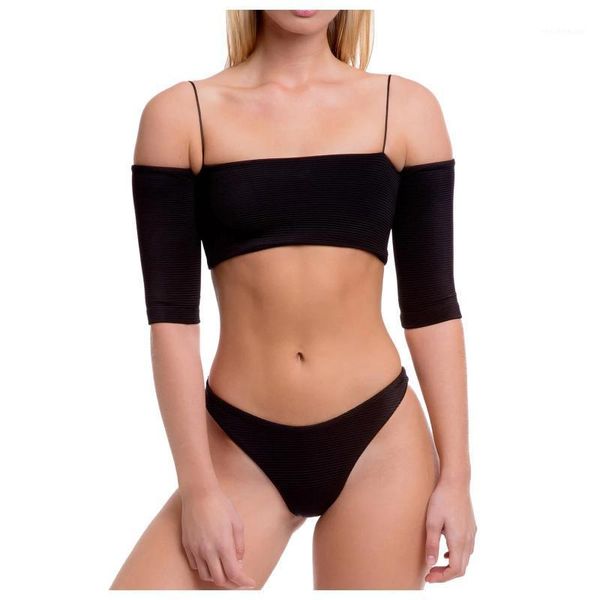 women's swimwear two pieces solid ladies push up bikinis set women swimsuit lower waist halter biquini beachwear cross back bikini, White;black
women's swimwear two pieces solid ladies push up bikinis set women swimsuit lower waist halter biquini beachwear cross back bikini, White;black