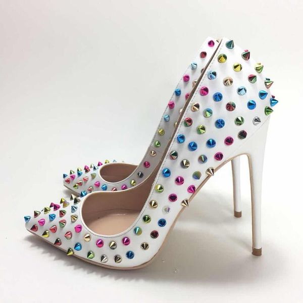 dress shoes 2021 keshangjia women's high heels pumps ol wedding multicolour rivet pointed toe wild, Black
dress shoes 2021 keshangjia women's high heels pumps ol wedding multicolour rivet pointed toe wild, Black