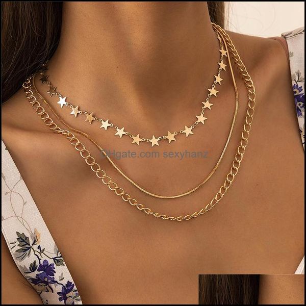 chains necklaces & pendants jewelry european round five-pointed star necklace hip hop mti layer thin clavicle chain women dress business par, Silver
chains necklaces & pendants jewelry european round five-pointed star necklace hip hop mti layer thin clavicle chain women dress business par, Silver