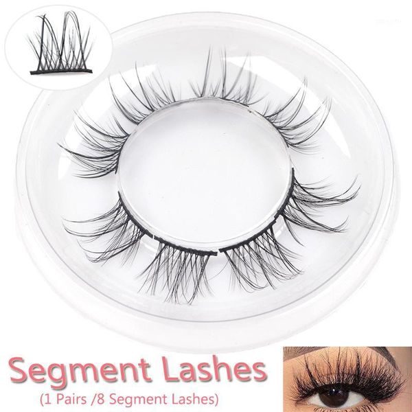 set/8 segment lashes wispy fluffy long natural false eyelashes handmade grafting & daily dual use eye makeup extension tools1
set/8 segment lashes wispy fluffy long natural false eyelashes handmade grafting & daily dual use eye makeup extension tools1