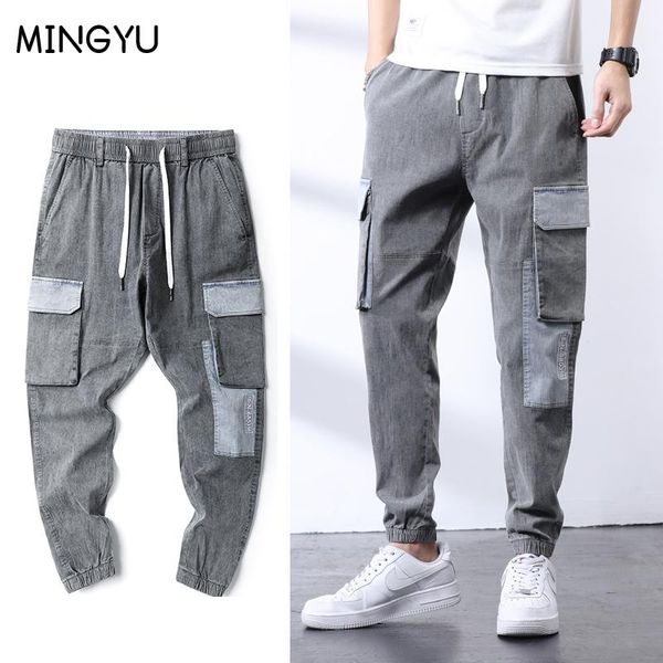 men's jeans 2021 brand spring summer grey baggy men streetwear multi-pockets cargo pants joggers jean trousers plus size 28-38, Blue
men's jeans 2021 brand spring summer grey baggy men streetwear multi-pockets cargo pants joggers jean trousers plus size 28-38, Blue