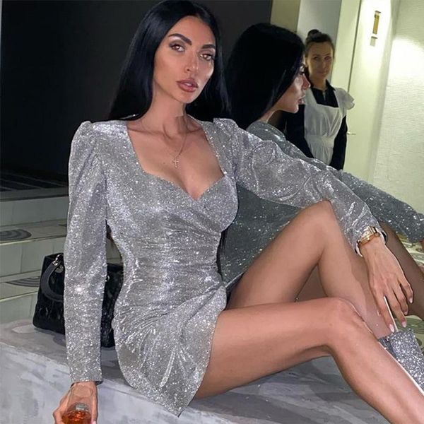 casual dresses linglewei spring and summer women's dress long sleeves v-neck originality silver wire, Black;gray
casual dresses linglewei spring and summer women's dress long sleeves v-neck originality silver wire, Black;gray