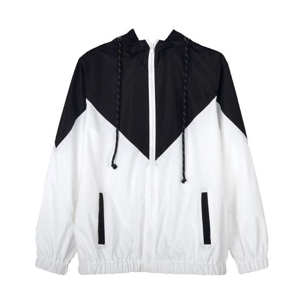 women's jackets 2021 trendy women black white patchwork zipper hooded coat windbreaker female casual basic fashion thin sportwear, Black;brown
women's jackets 2021 trendy women black white patchwork zipper hooded coat windbreaker female casual basic fashion thin sportwear, Black;brown