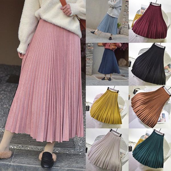skirts 2-layer spring and autumn women's suede skirt long pleated retro fashion, Black
skirts 2-layer spring and autumn women's suede skirt long pleated retro fashion, Black