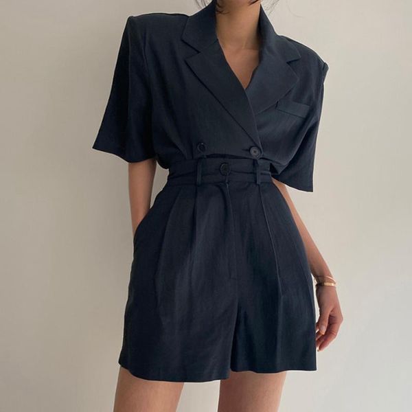 women's tracksuits women sets 2021 summer ladies korean retro lapel loose tie short-sleeved suit jacket high waist casual wide-leg shor, Gray
women's tracksuits women sets 2021 summer ladies korean retro lapel loose tie short-sleeved suit jacket high waist casual wide-leg shor, Gray
