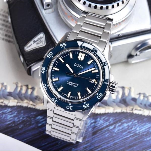 wristwatches duka men mechanical 2021 automatic watch for homage ocean timepiece nh35 business reloj hombre, Slivery;brown
wristwatches duka men mechanical 2021 automatic watch for homage ocean timepiece nh35 business reloj hombre, Slivery;brown