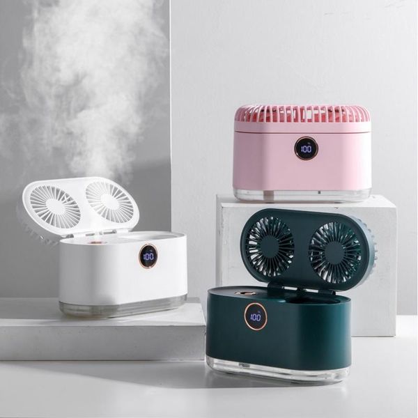 electric fans ultrasonic spray cooling fan household deskmoisturizing double leaf humidifier mini mobile small air conditioner
electric fans ultrasonic spray cooling fan household deskmoisturizing double leaf humidifier mini mobile small air conditioner