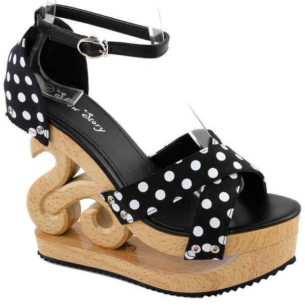 red/black white polka dot ankle strap wooden wedges platform clogs party sandals dress shoes
red/black white polka dot ankle strap wooden wedges platform clogs party sandals dress shoes