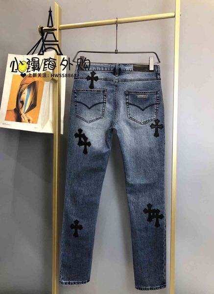 chrome-hearts crosin ch / 20 new slim fit straight jeans casual print spike pants for men and women, Blue
chrome-hearts crosin ch / 20 new slim fit straight jeans casual print spike pants for men and women, Blue