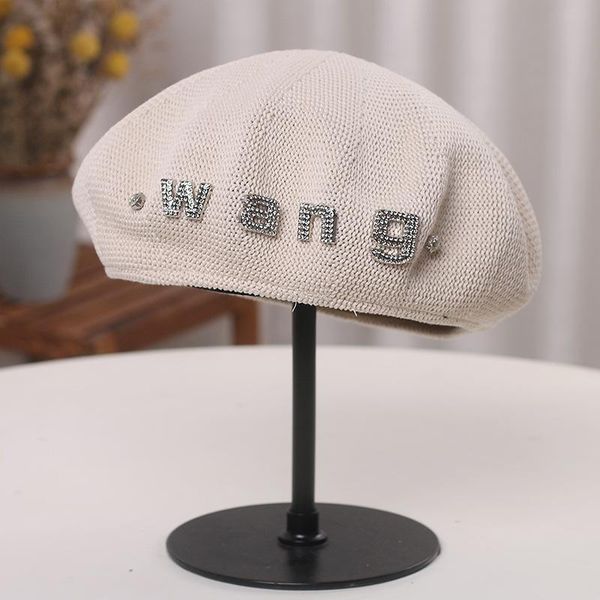 berets autumn winter knitted beret hat for women diamonds beanie skull cap letter female casual painter korean, Blue;gray
berets autumn winter knitted beret hat for women diamonds beanie skull cap letter female casual painter korean, Blue;gray