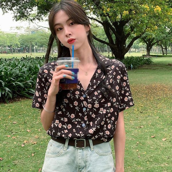 women's t-shirt female summer harajuku casual wild floral loose short sleeve shirt young cute sweet japanese style top, White
women's t-shirt female summer harajuku casual wild floral loose short sleeve shirt young cute sweet japanese style top, White