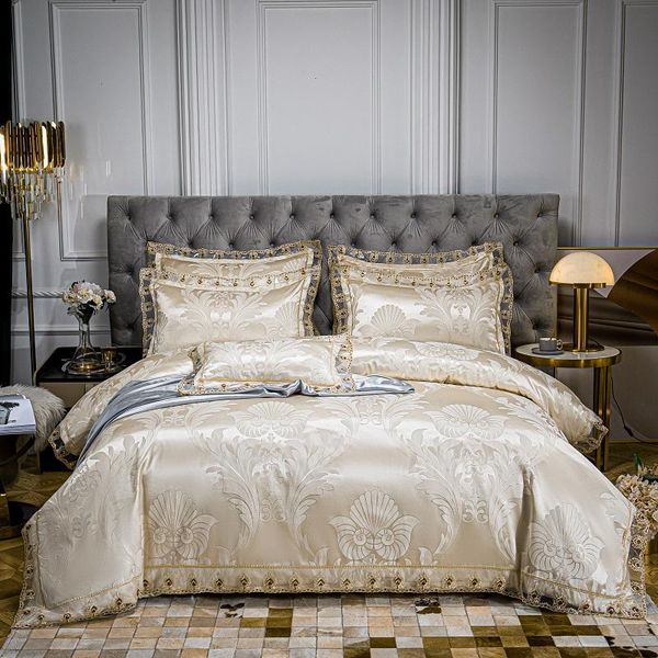 bedding sets drop wedding duvet cover set golden jacquard lace flat sheet pillowcase 4pcs european luxury beige white ty5
bedding sets drop wedding duvet cover set golden jacquard lace flat sheet pillowcase 4pcs european luxury beige white ty5