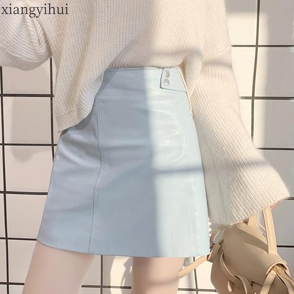 skirts pu leather skirt women short 2021 arrival summer high waist lake blue a-line slim package hip faux mini, Black
skirts pu leather skirt women short 2021 arrival summer high waist lake blue a-line slim package hip faux mini, Black