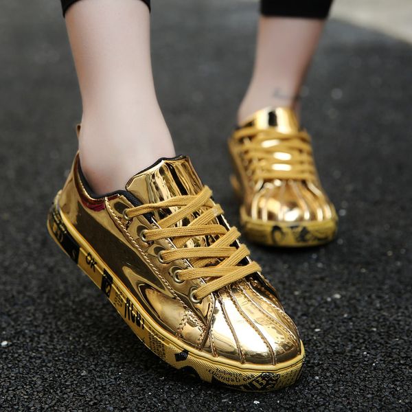 2021 summer womens mens casual running shoes students outdoor sports sneakers patent leather glossy black golden silver size 36-46 code 54-5
2021 summer womens mens casual running shoes students outdoor sports sneakers patent leather glossy black golden silver size 36-46 code 54-5