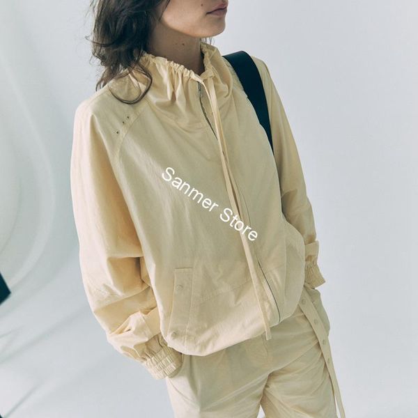 women's jackets women solid jacket collar drawstring elastic hem turtleneck long sleeve zipper lace-up loose sun protection clothings s, Black;brown
women's jackets women solid jacket collar drawstring elastic hem turtleneck long sleeve zipper lace-up loose sun protection clothings s, Black;brown