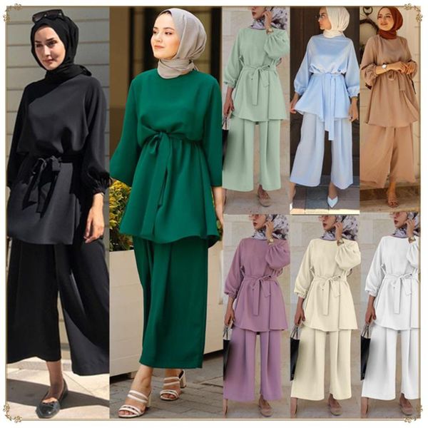 women's tracksuits 2021 suit summer simple fresh cool wide leg pants dress middle east dubai, Gray
women's tracksuits 2021 suit summer simple fresh cool wide leg pants dress middle east dubai, Gray