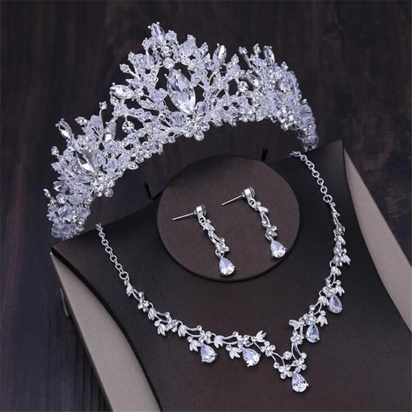 earrings & necklace gorgeous dubai bridal jewelry sets flower tiaras crown necklaces set for women wedding party prom birthday earring, Silver
earrings & necklace gorgeous dubai bridal jewelry sets flower tiaras crown necklaces set for women wedding party prom birthday earring, Silver