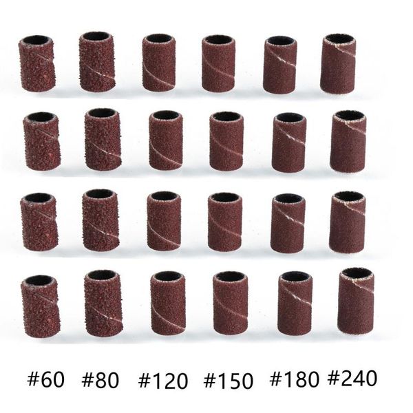 nail art equipment sanding cap bands gel polish remover tool accessory for electric machine pen drill bits 80# 120# 240#, Silver
nail art equipment sanding cap bands gel polish remover tool accessory for electric machine pen drill bits 80# 120# 240#, Silver
