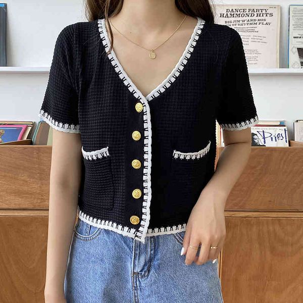 women's sweaters short sweater with low-cut v, women's summer , thin-button jacket, short sleeve, colour contrast, elastic mesh, 9, White;black
women's sweaters short sweater with low-cut v, women's summer , thin-button jacket, short sleeve, colour contrast, elastic mesh, 9, White;black