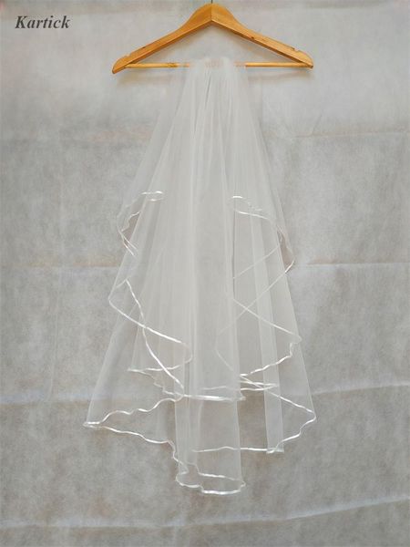 bridal veils brand with ribbon edge 2 layers elegant white/ivory short wedding accessories princess veil comb, Black
bridal veils brand with ribbon edge 2 layers elegant white/ivory short wedding accessories princess veil comb, Black