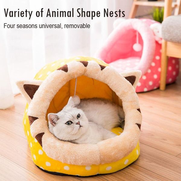 cat beds & furniture bed flannel soft comfortable pet nest warm cartoon animal modeling semi-closed kennel dog house removable and washable
cat beds & furniture bed flannel soft comfortable pet nest warm cartoon animal modeling semi-closed kennel dog house removable and washable