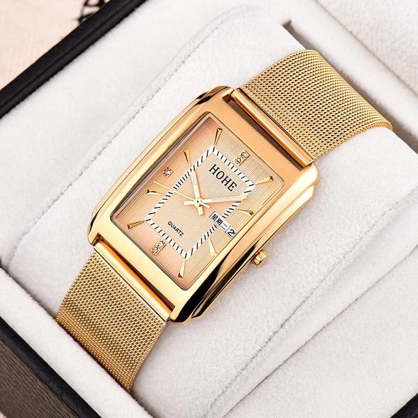 wristwatches men's rectangular double calendar ultra-thin luminous quartz watch waterproof tyrant gold fashion business, Slivery;brown
wristwatches men's rectangular double calendar ultra-thin luminous quartz watch waterproof tyrant gold fashion business, Slivery;brown