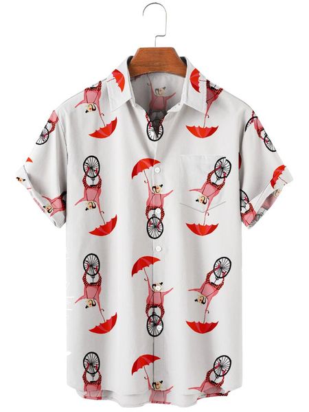 men's casual shirts 2021 short sleeve lapel shirt large size circus 3 3d printing, White;black
men's casual shirts 2021 short sleeve lapel shirt large size circus 3 3d printing, White;black