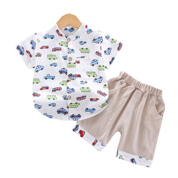2021 summer kids clothing new fashion boy sets baby cartoon print cute short sleeve shirt t-shirt + pants 2-piece set, White
2021 summer kids clothing new fashion boy sets baby cartoon print cute short sleeve shirt t-shirt + pants 2-piece set, White