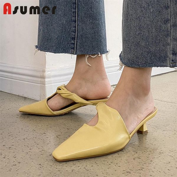 asumer 2021 slipper women shoes square toe comfortable med heel casual party summer slippers, Black
asumer 2021 slipper women shoes square toe comfortable med heel casual party summer slippers, Black