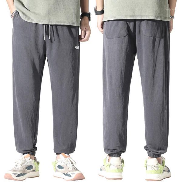 men's pants casual summer thin ice silk sports trousers nine-point harem black grey
men's pants casual summer thin ice silk sports trousers nine-point harem black grey