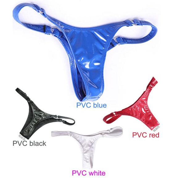 women's panties latex pvc shiny low-rise g-string bandage hollow out micro thong t-back erotic lingerie smooth thongs underwear, Black;pink
women's panties latex pvc shiny low-rise g-string bandage hollow out micro thong t-back erotic lingerie smooth thongs underwear, Black;pink