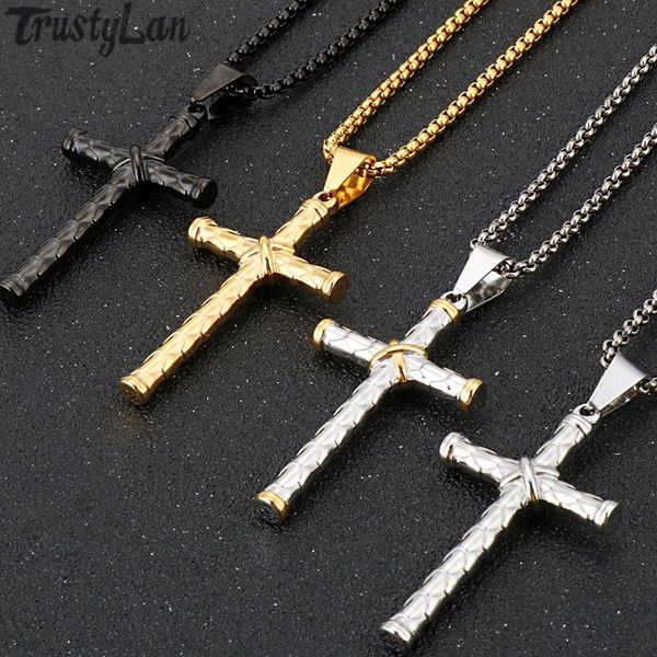pendant necklaces classic mens womens 316l stainless steel cross necklace gold black religious jesus christian pendants jewelry, Silver
pendant necklaces classic mens womens 316l stainless steel cross necklace gold black religious jesus christian pendants jewelry, Silver