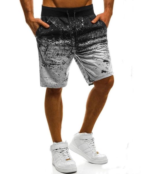 shorts men 2021 summer men's gradient casual slim chaotic five-point gyms workout sports pants, White;black
shorts men 2021 summer men's gradient casual slim chaotic five-point gyms workout sports pants, White;black