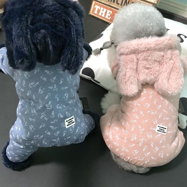dog apparel contrast thickened autumn and winter jumpsuits four-legged pet clothes pink blue colors coats with hat hoodies
dog apparel contrast thickened autumn and winter jumpsuits four-legged pet clothes pink blue colors coats with hat hoodies