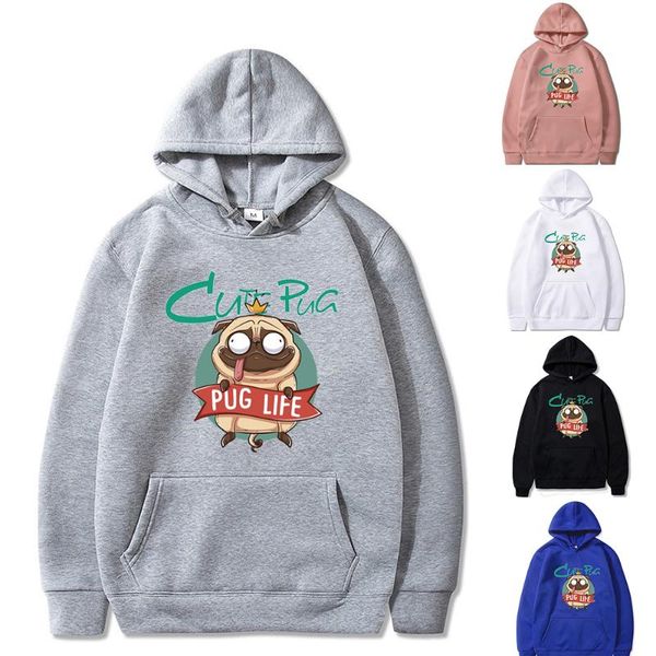 men's hoodies & sweatshirts hoodie men women casual sweatshirt cartoon pug life letter print pullover student all-match comfortable str, Black
men's hoodies & sweatshirts hoodie men women casual sweatshirt cartoon pug life letter print pullover student all-match comfortable str, Black
