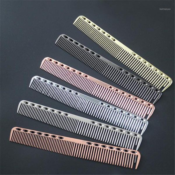 hair combs stainless steel professional salon hairdressing anti-static barbers comb care brushes1, Silver
hair combs stainless steel professional salon hairdressing anti-static barbers comb care brushes1, Silver