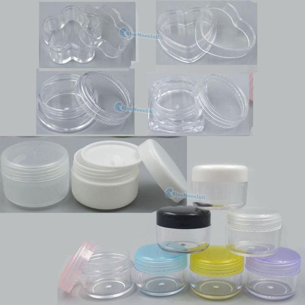 storage bottles & jars 20 pcs / lot 3g 5g 20g clear empty cosmetic jar for eyeshadow lips cream nail glitter dust pots colorful container
storage bottles & jars 20 pcs / lot 3g 5g 20g clear empty cosmetic jar for eyeshadow lips cream nail glitter dust pots colorful container