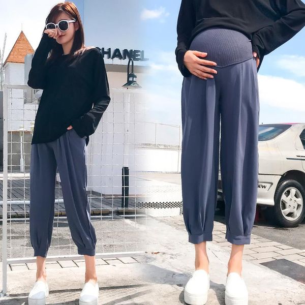 maternity bottoms maternit pants satin closed lantern pregnant women belly spring and autumn loose thin casual 9 points turnip, White
maternity bottoms maternit pants satin closed lantern pregnant women belly spring and autumn loose thin casual 9 points turnip, White