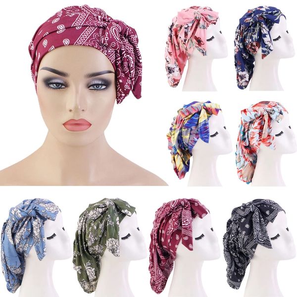 african print satin bonnet with long ribbon wrap chemo muslim hijab headwrap ankara pattern women hair cover large hair wrap cap, Blue;gray
african print satin bonnet with long ribbon wrap chemo muslim hijab headwrap ankara pattern women hair cover large hair wrap cap, Blue;gray