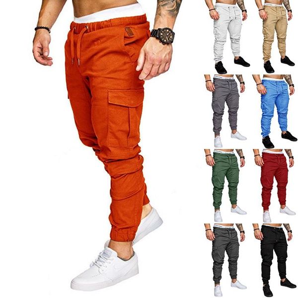 men's pants men cargo joggers sweatpants casual male sportswear solid multi-pocket trousers hip hop harem, Black
men's pants men cargo joggers sweatpants casual male sportswear solid multi-pocket trousers hip hop harem, Black