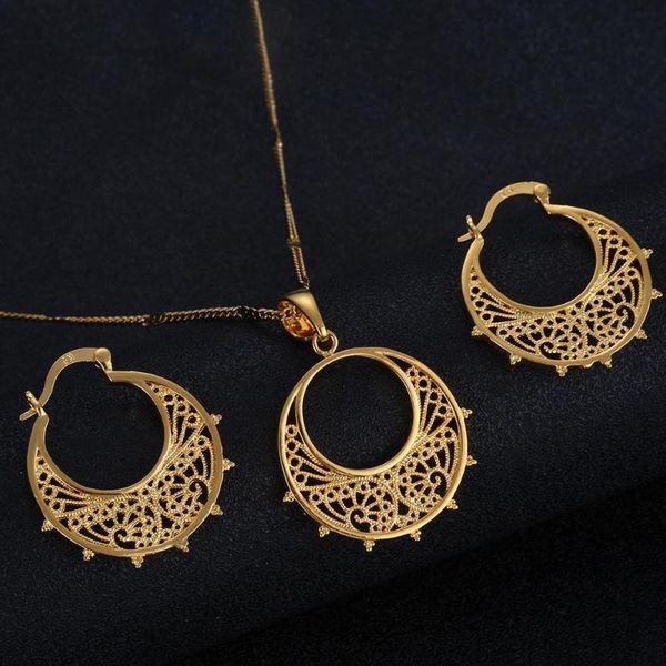 earrings & necklace ethiopian round pendant earring eritrea habesha party gold color trendy jewelry sets, Silver
earrings & necklace ethiopian round pendant earring eritrea habesha party gold color trendy jewelry sets, Silver