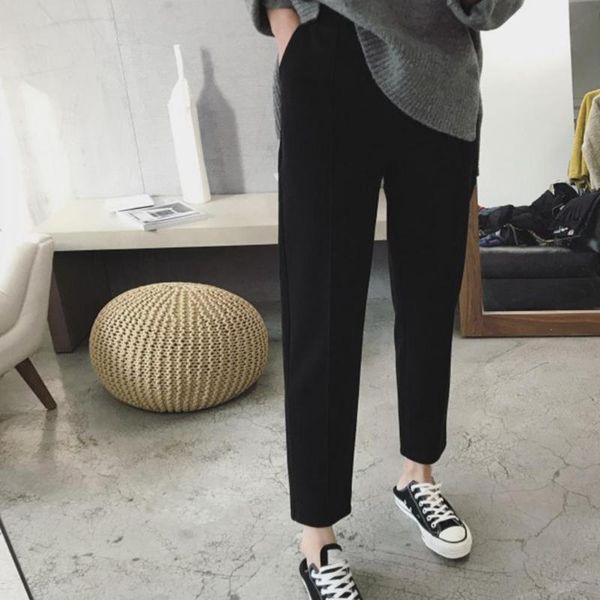 women's pants & capris lady pencil long warm casual solid color cropped harem for work, Black;white
women's pants & capris lady pencil long warm casual solid color cropped harem for work, Black;white