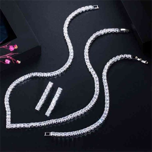 cwwzircons glitering yellow gold color princess cut cubic zirconia necklace earring bracelet women party dress jewelry sets t414-a, Golden;silver
cwwzircons glitering yellow gold color princess cut cubic zirconia necklace earring bracelet women party dress jewelry sets t414-a, Golden;silver