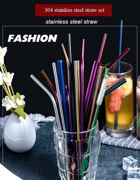 drinking straws reusable 15-piece stainless steel straw set straight and curved metal with cleaning brush, party bar accessories
drinking straws reusable 15-piece stainless steel straw set straight and curved metal with cleaning brush, party bar accessories