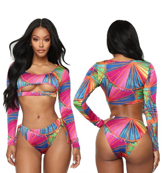 women 2 pieces set print high waist bathing suit ladies crop + shorts beachwear womens 2 pcs surf suit overalls, White