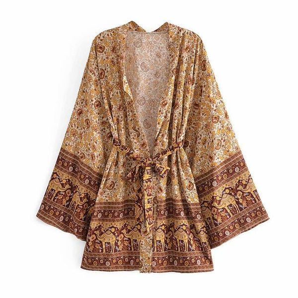 women's swimwear boho vintage robes casual beach cover ups rayon cotton printed short kimono blusas camel bikini wrap, White;black
women's swimwear boho vintage robes casual beach cover ups rayon cotton printed short kimono blusas camel bikini wrap, White;black